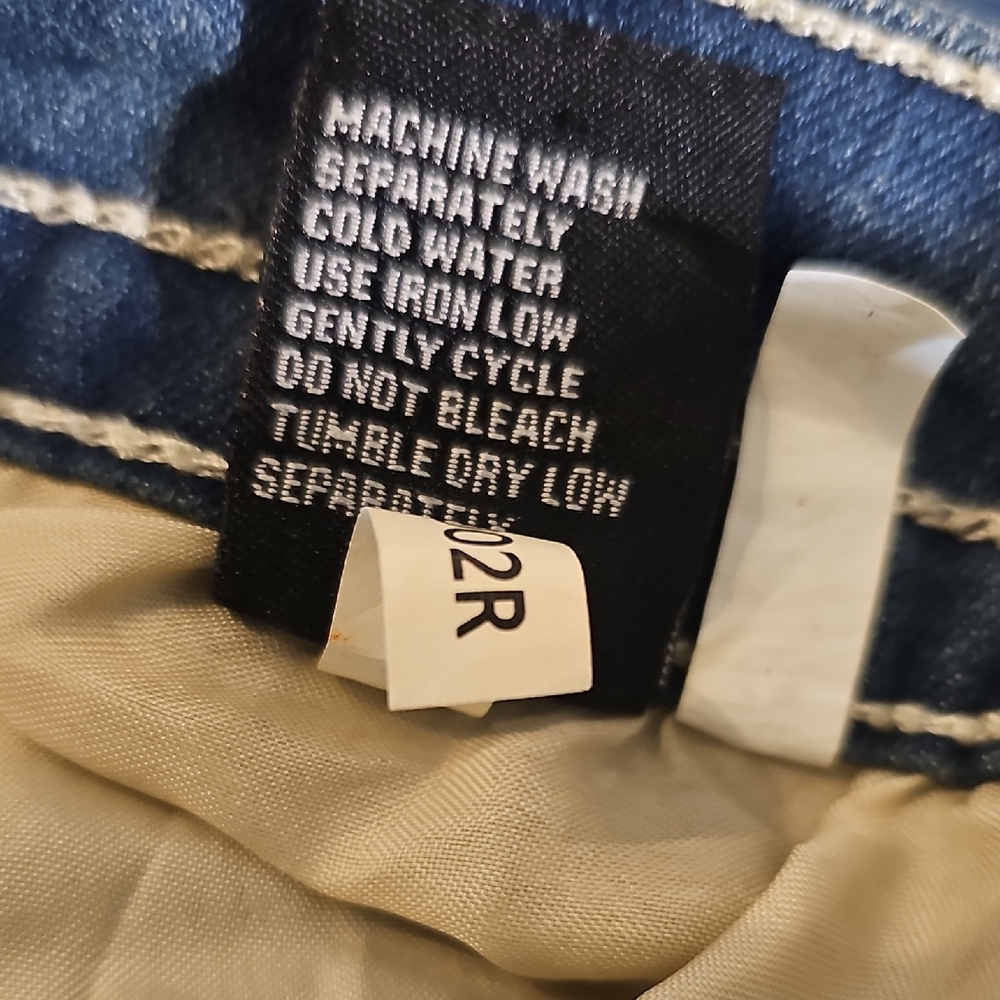 NEW Sky Super Soft Flare Juniors Embellished Denim Bling Jeans Size 13/14 - Picture 14 of 14